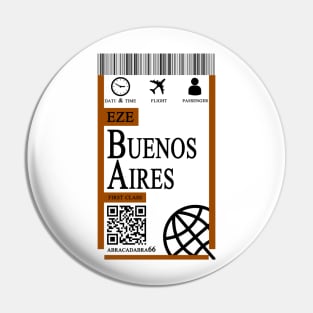 buenos aires flight ticket boarding pass Pin