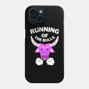 running of the bulls Phone Case