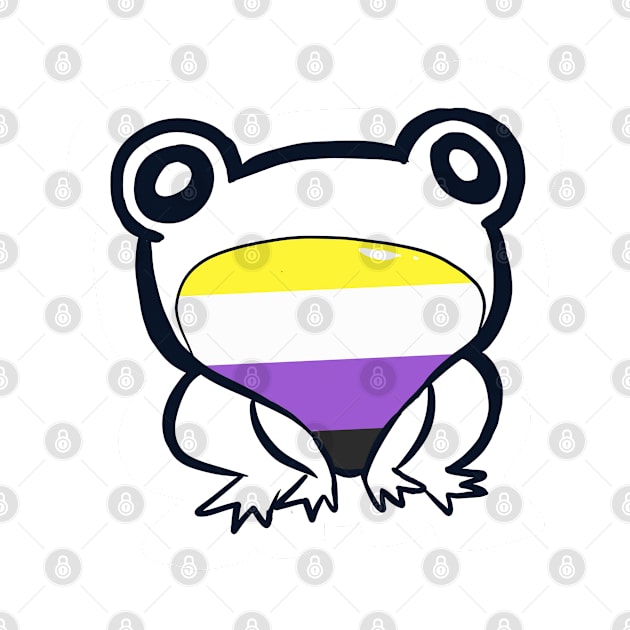 Non-Binary Pride Frog by RMH MRH ART!