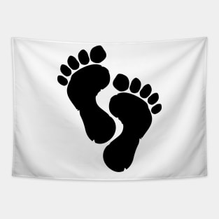 Foot Prints Tapestry