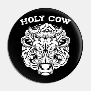 Cow - Trendy Line-Art Farming Animal Cute Cattle Pin