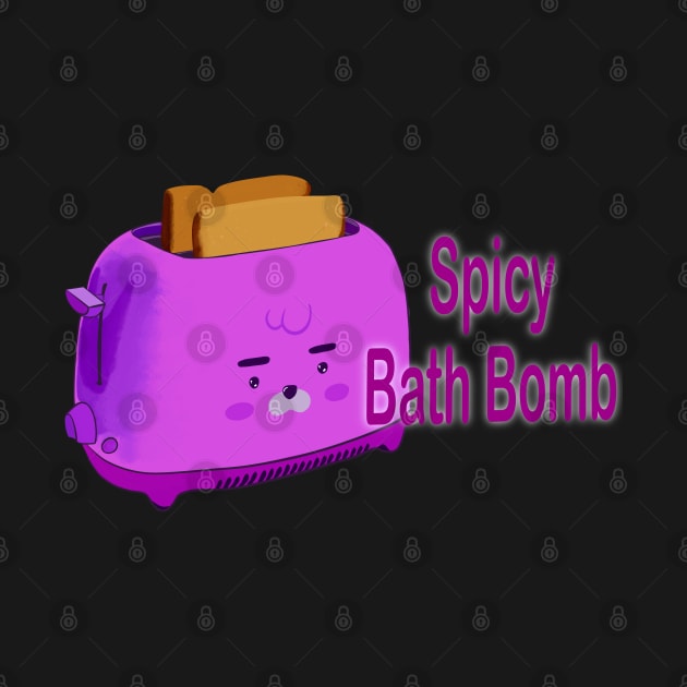 Retro inscription "Spicy bath bomb" by shikita_a