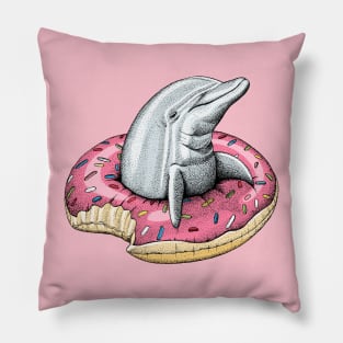 Dunkin Dolphin Donut Pillow