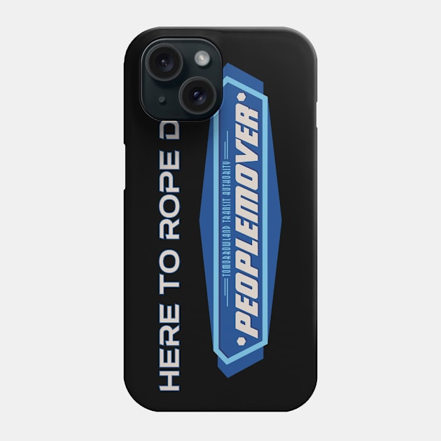 Rope Drop Peoplemover Phone Case by Tomorrowland Arcade