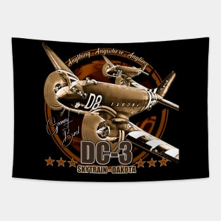 DC3 C47 Dakota Military Transport Aircraft Tapestry