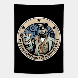 Jules Verne Steampunk Tapestry