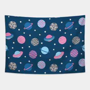 Universe & Planets Pattern Tapestry