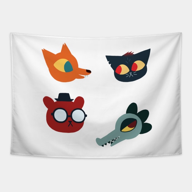 Night in the Woods Tapestry by Kihori