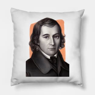 German Writer Wilhelm Grimm illustration Pillow