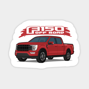 Car truck off road  f-150 red Magnet