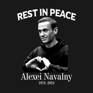 Free Navalny, Alexei Navalny Russian Politician, Rest In Peace, RIP NAVALNY 1976 - 2024 T-Shirt