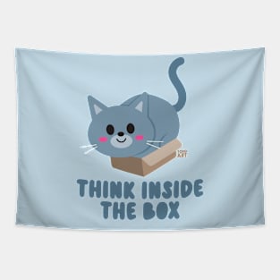 THINK INSIDE BOX Tapestry
