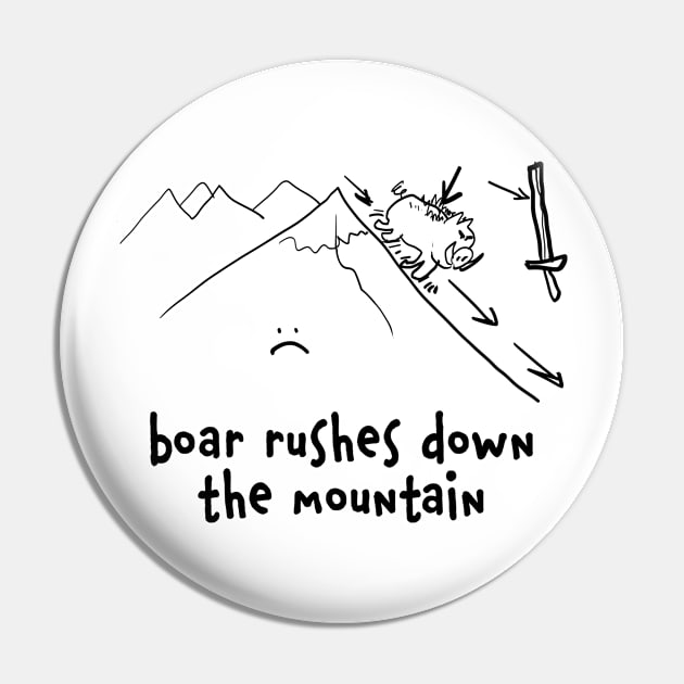 boar rushes down the mountain Pin by tWoTcast