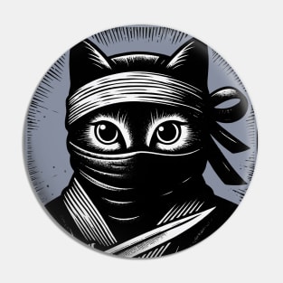 THE NINJA CAT Pin