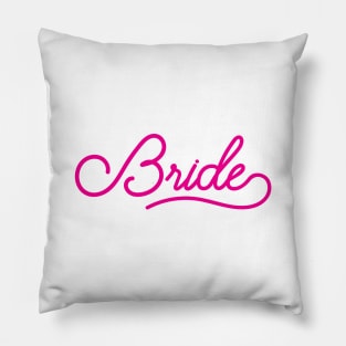 Bride - Wedding Bridesmaid Bachelorette Party Design Pillow