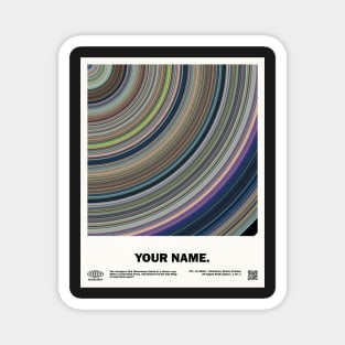 minimal_Your Name Abstract Liquid Art Anime Magnet