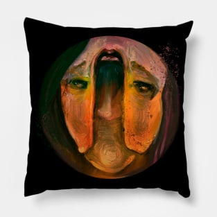 toxic sad face Pillow