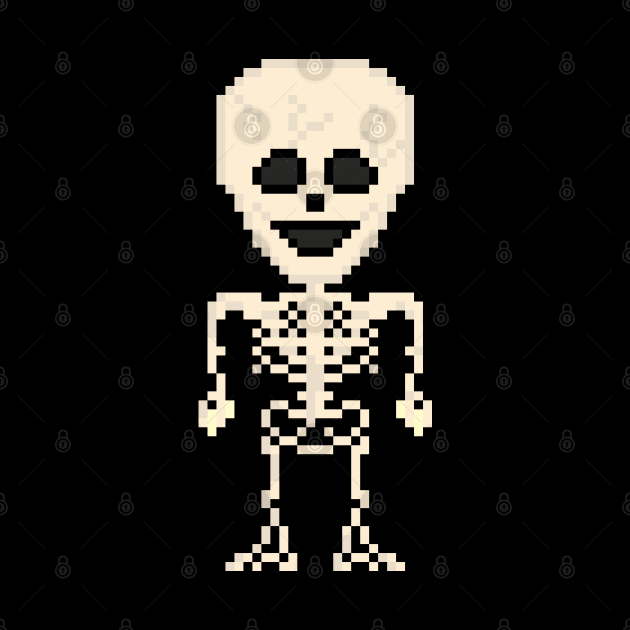 Pixel Monster Skeleton by gkillerb