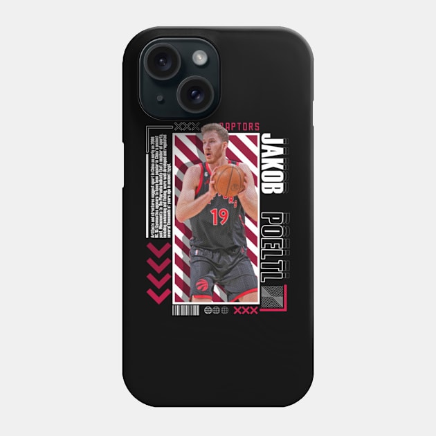 Jakob Poeltl Paper Poster Version 10 Phone Case by art.Hamdan