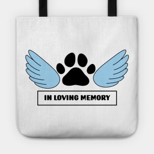 Paw print with angel wings Tote