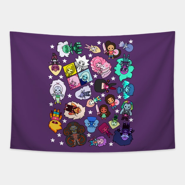 CRYSTAL GEMS Tapestry by wss3