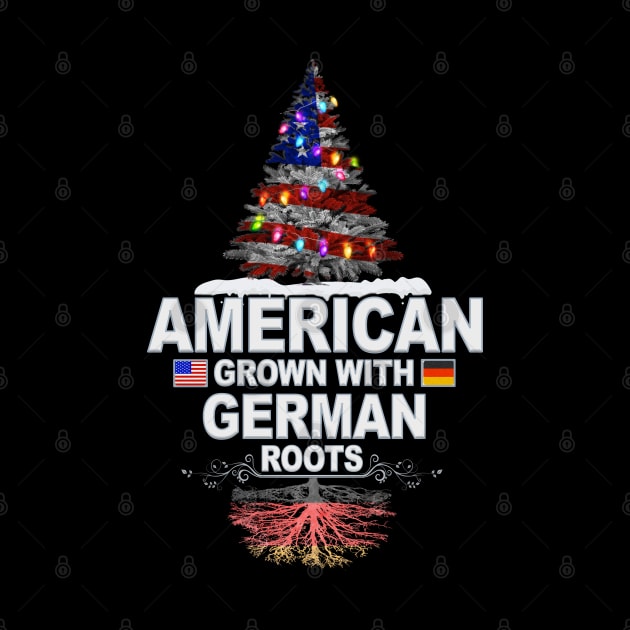 Christmas Tree  American Grown With German Roots - Gift for German From Germany by Country Flags