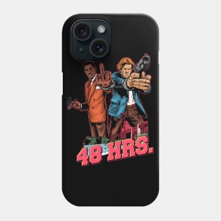 Vintage Illustration 1982 48 Hrs San Francisco Action Comedy Phone Case