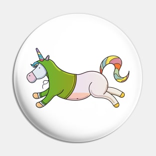 Unicorn with hoodie Pin