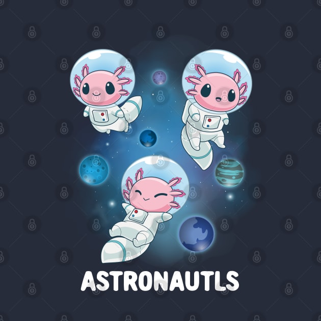 Space Axolotl: The Astronautls by GoshWow 