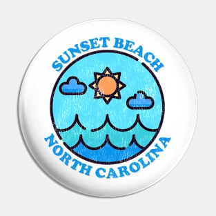 Sunset Beach, NC Summertime Vacationing Ocean Skyline Pin