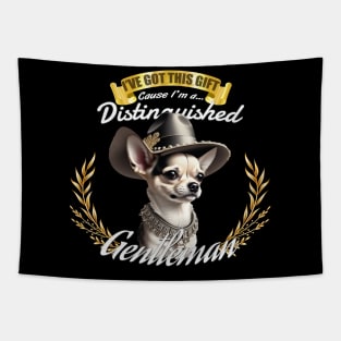 The Distinguished Chihuahua Gentleman Tapestry