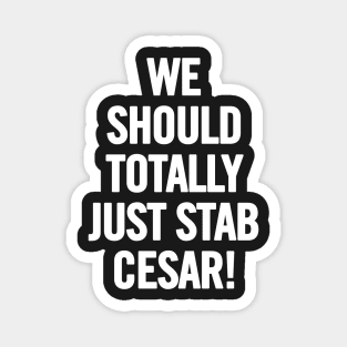 We Should Totally Just Stab Cesar! Magnet