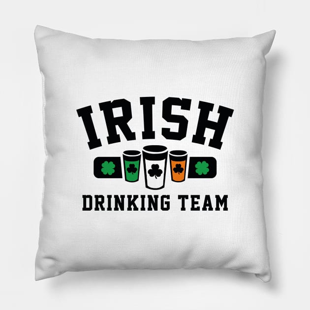 Irish Drinking Team Pillow by AmazingVision