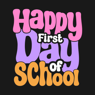 Happy First Day of School Shirt, Teacher TShirt, Back to school Teacher First Day Tee Iron On Png, First Day svg  Kindergarten First T-Shirt