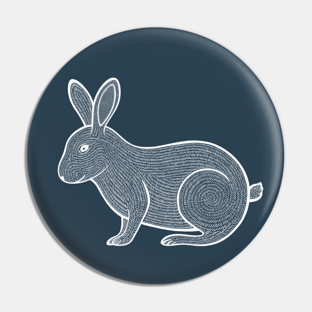 Rabbit Ink Art - detailed pet and farm animal design Pin by Green Paladin