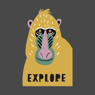 Explore Baboon T-Shirt