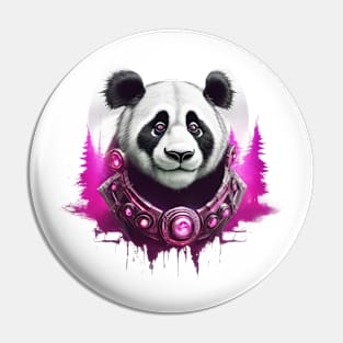 Purple Bling Panda Pin