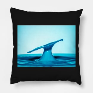 Stop Motion Blue Splash 2 Pillow