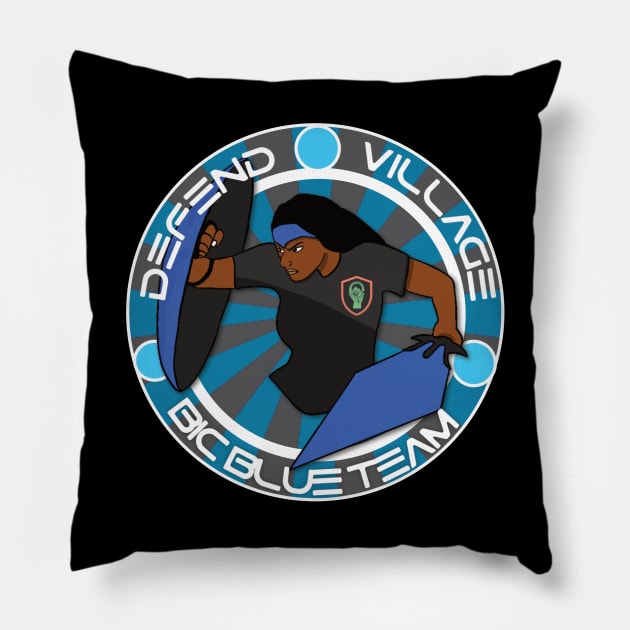 BIC Blue Team Pillow by blacksincyberconference