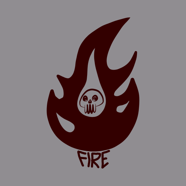 fire skull by vaths