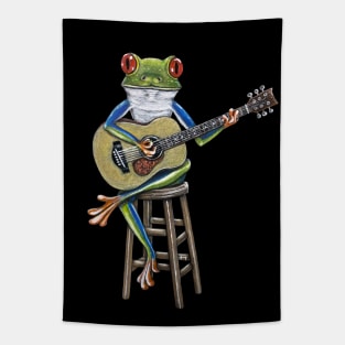 AcoustiFrog - Frog Guitarist Tapestry