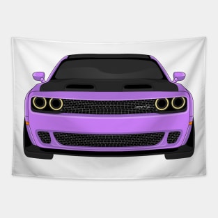 DODGE HELLCAT FRONT VIOLET Tapestry