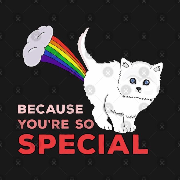 Because You're So Special - Funny Cat Fart Rainbow by DiegoCarvalho