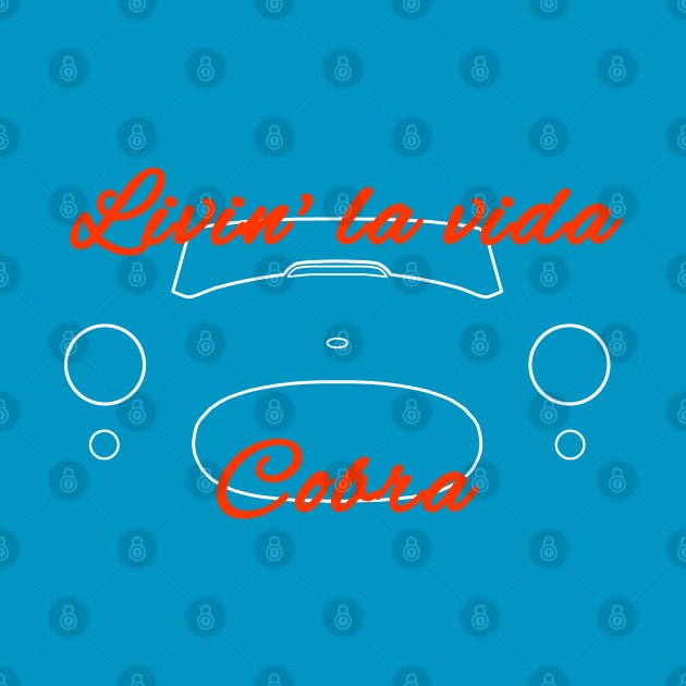 Livin la vida Cobra 1960s British classic car outline by soitwouldseem