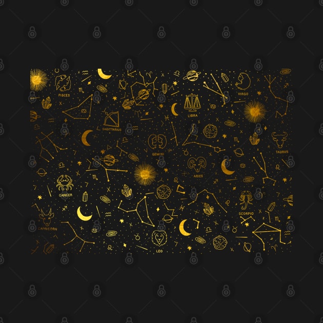 Star sign pattern - Gold by MickeyEdwards
