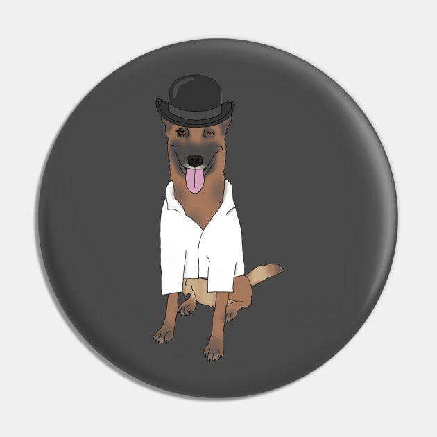 A Clockwork Malinois Pin by childofthecorn