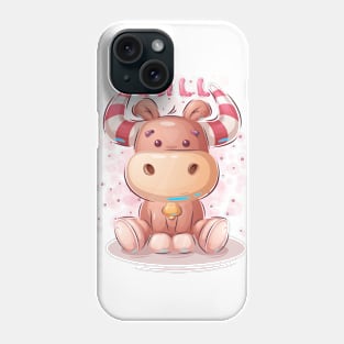 Cute teddy bull Phone Case