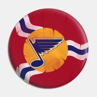 StL Blue Flag - Tattered Pin