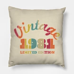 Vintage 1981 Limited Edition | Born In 1981 Pillow