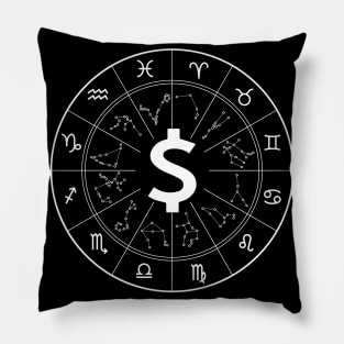 Money Astrology - Funny Cryptocurrency Millionaire Trader Pillow